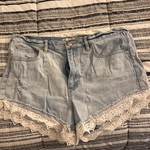 Free People Jean shorts